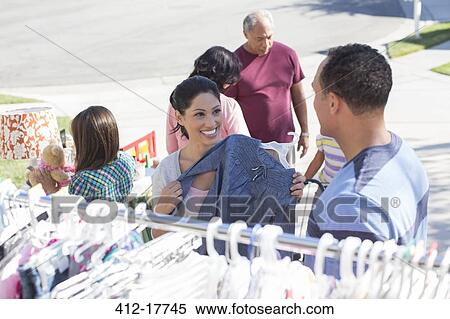 People shopping at yard sale View Large Photo Image Stock Photography - People shopping at yard sale. Fotosearch
