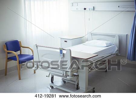 Empty bed in hospital room View Large Photo Image Stock Image - Empty bed in hospital room. Fotosearch
