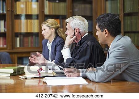 Judge and lawyers talking in chambers View Large Photo Image Stock Image - Judge and lawyers talking in chambers. Fotosearch