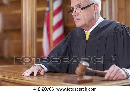 Judge banging gavel in court View Large Photo Image Stock Photograph - Judge banging gavel in court . Fotosearch