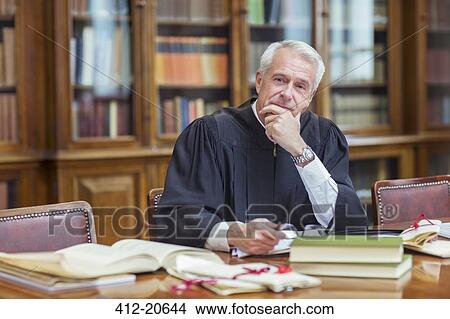 Judge doing research in chambers View Large Photo Image Picture - Judge doing research in chambers. Fotosearch