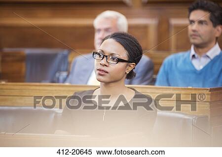 Woman observing trial View Large Photo Image Stock Photography - Woman observing trial. Fotosearch