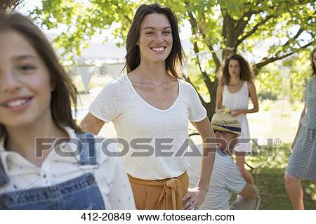 Family enjoying the outdoors together View Large Photo Image Stock Photo - Family enjoying the outdoors together. Fotosearch