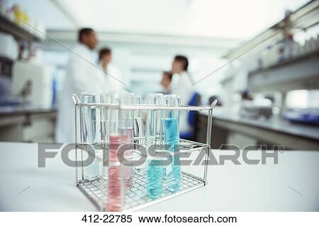 Close up of test tubes in rack in laboratory View Large Photo Image Stock Photography - Close up of test tubes in rack in laboratory. Fotosearch