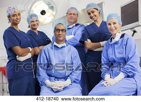 Group portrait of surgeons in hospital View Large Photo Image Stock Image - Group portrait of surgeons in hospital. Fotosearch