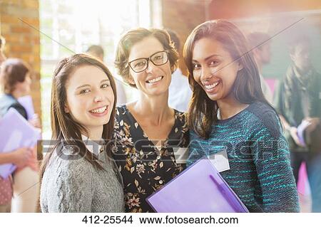 Picture - Portrait of smiling women in community center. Fotosearch