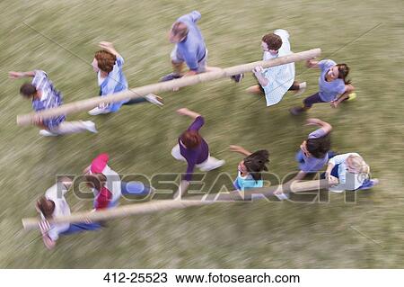 Teams running with logs View Large Photo Image Stock Image - Teams running with logs. Fotosearch