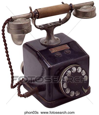 Maker: Gesellschaft Model: Automaticsche Year: 1930`s 3/4 View German phone, Black body, long neck receiver holder, wooden receiver Telephone View Large Photo Image Stock Photograph - Maker: Gesellschaft Model: Automaticsche Year: 1930`s 3/4 View German phone, Black body, long neck receiver holder, wooden receiver Telephone. Fotosearch