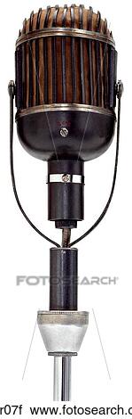 Stock Image - Maker: Altec Model: 639 A Year: 1936 Front View Microphone . Fotosearch