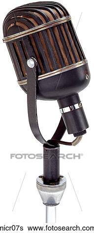 Stock Photograph - Maker: Altec Model: 639 A Year: 1936 3/4 View Microphone. Fotosearch