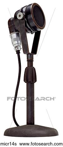 Maker: American Model: Dynamic (type B) Year: 1934 3/4 View Microphone View Large Photo Image Stock Photograph - Maker: American Model: Dynamic (type B) Year: 1934 3/4 View Microphone . Fotosearch