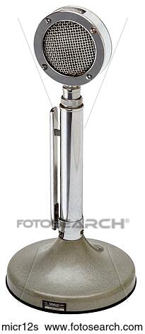 Stock Photograph - Maker: Astatic Model: D-104 Year: 1939 3/4 View Microphone . Fotosearch