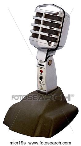 Stock Photograph - Maker: Electro-Voice Model: 611 Year: 1954 3/4 View Microphone. Fotosearch