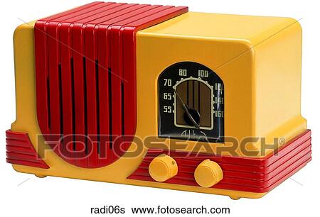 Maker: Addisson Model: #2 Waterfall Year: 1939 3/4 View Bright yellow body, Red speaker face, red trim Radio View Large Photo Image Stock Photograph - Maker: Addisson Model: #2 Waterfall Year: 1939 3/4 View Bright yellow body, Red speaker face, red trim Radio. Fotosearch