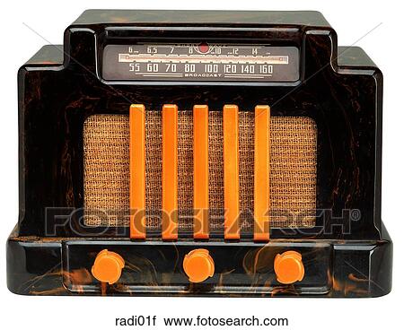 Maker: Addisson Model: Cathedral Year: 1938 Front View Brown marble body, orange knobs, orange columns over speaker Radio View Large Photo Image Stock Image - Maker: Addisson Model: Cathedral Year: 1938 Front View Brown marble body, orange knobs, orange columns over speaker Radio . Fotosearch
