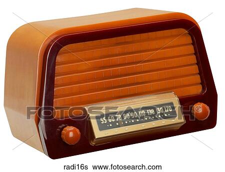 Maker: Air King Model: Table Year: 1947 3/4 View Bright orange body, brown trim, speaker extends across length of radio Radio View Large Photo Image Stock Photograph - Maker: Air King Model: Table Year: 1947 3/4 View Bright orange body, brown trim, speaker extends across length of radio Radio. Fotosearch