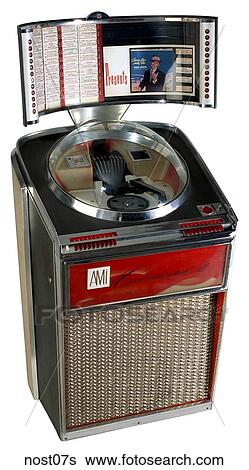 Maker: AMI (Automatic Musical Instrument Co. ) Model: Continental Year: 1961 3/4 View Jukebox, glass dome incases turntable, Nostalgic Memorabilia View Large Photo Image Stock Photograph - Maker: AMI (Automatic Musical Instrument Co. ) Model: Continental Year: 1961 3/4 View Jukebox, glass dome incases turntable, Nostalgic Memorabilia. Fotosearch