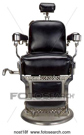 Maker: Barber Chair Model: Koken Model: N/A Year: 1940`s Front View Barber Chair, black & chrome Nostalgic Memorabilia View Large Photo Image Stock Image - Maker: Barber Chair Model: Koken Model: N/A Year: 1940`s Front View Barber Chair, black & chrome Nostalgic Memorabilia . Fotosearch