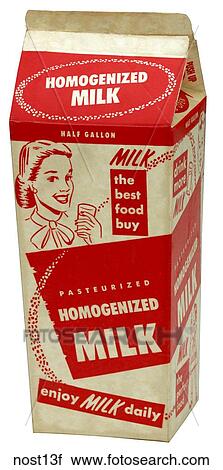 Maker: Ex-Cello Company Model: N/A Year: 1950`s Front View Milk Carton, red & white, wax coverd carton Nostalgic Memorabilia View Large Photo Image Stock Image - Maker: Ex-Cello Company Model: N/A Year: 1950`s Front View Milk Carton, red & white, wax coverd carton Nostalgic Memorabilia . Fotosearch
