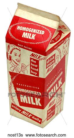 Maker: Ex-Cello Company Model: N/A Year: 1950`s 3/4 View Milk Carton, red & white, wax coverd carton Nostalgic Memorabilia  View Large Photo Image Stock Photograph - Maker: Ex-Cello Company Model: N/A Year: 1950`s 3/4 View Milk Carton, red & white, wax coverd carton Nostalgic Memorabilia . Fotosearch
