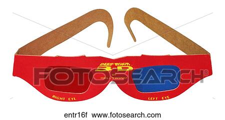 Maker: Unknown Model: Deepvision 3-D Year: 1950`s Front View Red 3-D Glasses Entertainment View Large Photo Image Stock Image - Maker: Unknown Model: Deepvision 3-D Year: 1950`s Front View Red 3-D Glasses Entertainment . Fotosearch