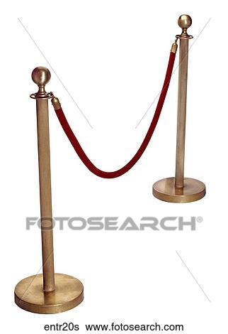 Maker: Unknown Model: Unknown Year: 1945-1950 3/4 View Stanchions and Ropes, red rope, gold stanchions Entertainment View Large Photo Image Stock Photograph - Maker: Unknown Model: Unknown Year: 1945-1950 3/4 View Stanchions and Ropes, red rope, gold stanchions Entertainment . Fotosearch