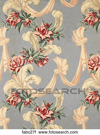 Style: Hollywood Grey background, Red flowers w/Pink sashes Fabrics View Large Photo Image Stock Image - Style: Hollywood Grey background, Red flowers w/Pink sashes Fabrics . Fotosearch