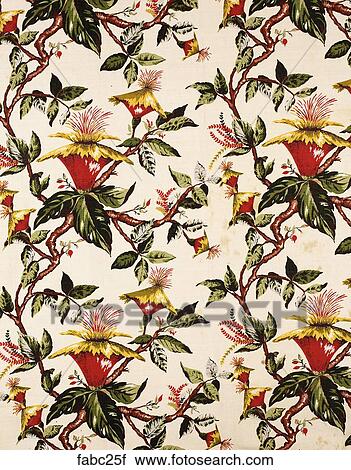 Style: Tropical Red & Yellow flowers on branches Fabrics View Large Photo Image Stock Image - Style: Tropical Red & Yellow flowers on branches Fabrics . Fotosearch