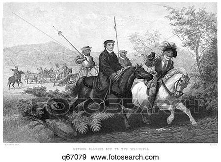 1500 1500S 1521 Martin Luther On Horse Back Carried Off To Castle Wartburg For Protection View Large Photo Image Stock Photo - 1500 1500S 1521 Martin Luther On Horse Back Carried Off To Castle Wartburg For Protection. Fotosearch