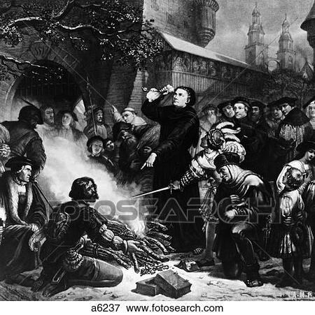 1500S Martin Luther Burning The Catholic Popes Bull 1520 View Large Photo Image Stock Photo - 1500S Martin Luther Burning The Catholic Popes Bull 1520 . Fotosearch