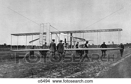 1900S Wilbur Wright Brothers Shows Demonstrates Plane Flying Machine To French War Office At Le Mans Aviation Airplane View Large Photo Image Picture - 1900S Wilbur Wright Brothers Shows Demonstrates Plane Flying Machine To French War Office At Le Mans Aviation Airplane. Fotosearch
