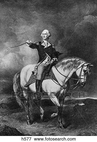 Stock Photo - 1917 Illustration By Faed George Washington At Trenton . Fotosearch