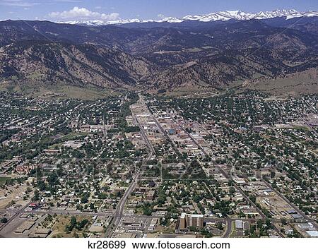 1970 1970S Retro Boulder Colorado View Large Photo Image Stock Photo - 1970 1970S Retro Boulder Colorado . Fotosearch