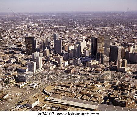 Stock Photo - 1970 1970S Retro Southeast Dallas Texas . Fotosearch