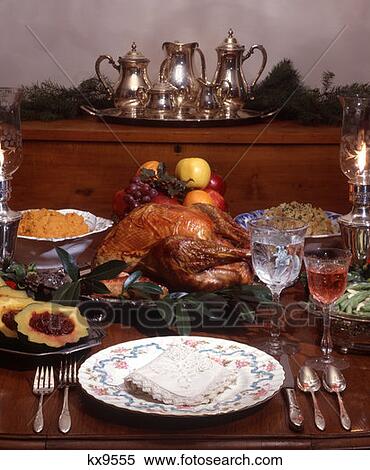 1970 1970S Traditional Christmas Dinner Thanksgiving Roasted Turkey Stuffing Squash Sweet Potato Plate Place Setting View Large Photo Image Stock Photography - 1970 1970S Traditional Christmas Dinner Thanksgiving Roasted Turkey Stuffing Squash Sweet Potato Plate Place Setting . Fotosearch