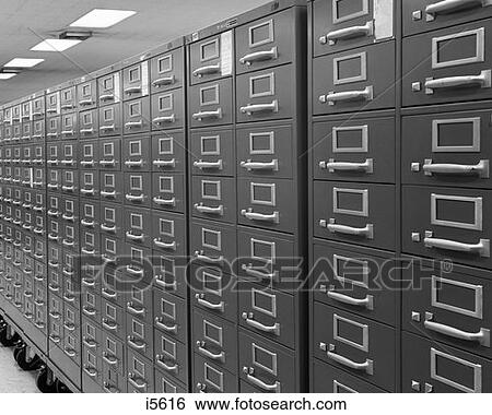 1970S Angled View Of Series Of Index Card File Cabinets On Wheels View Large Photo Image Stock Photograph - 1970S Angled View Of Series Of Index Card File Cabinets On Wheels . Fotosearch