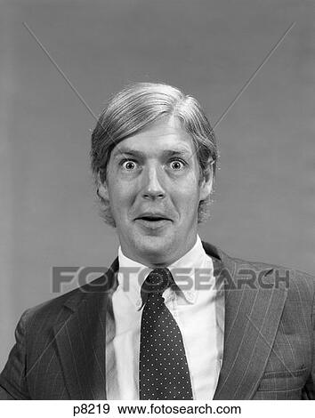 1970S Businessman Exaggerated Facial Expression Shock Wonder Surprise Wow Retro View Large Photo Image Stock Photo - 1970S Businessman Exaggerated Facial Expression Shock Wonder Surprise Wow Retro . Fotosearch