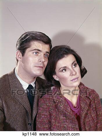 1970S Couple Man Woman Smiling View Large Photo Image Stock Photo - 1970S Couple Man Woman Smiling. Fotosearch