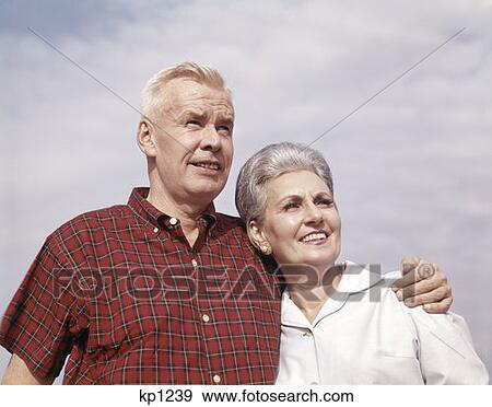 1970S Elderly Couple Portrait View Large Photo Image Stock Photo - 1970S Elderly Couple Portrait. Fotosearch