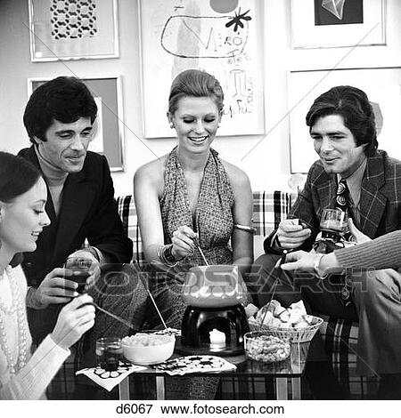 1970S Fondue Party With Two Couples And A Fifth Person'S Arm And Hand View Large Photo Image Stock Photo - 1970S Fondue Party With Two Couples And A Fifth Person'S Arm And Hand . Fotosearch