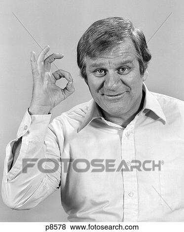 1970S Middle Aged Man Making Okay Sign With Fingers View Large Photo Image Stock Photo - 1970S Middle Aged Man Making Okay Sign With Fingers. Fotosearch