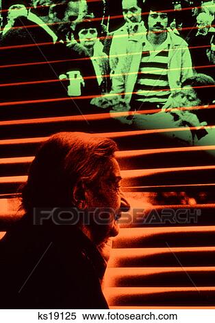 1980S Composite Of Elderly Lady By The Window And Crowd Red And Green View Large Photo Image Stock Photography - 1980S Composite Of Elderly Lady By The Window And Crowd Red And Green. Fotosearch