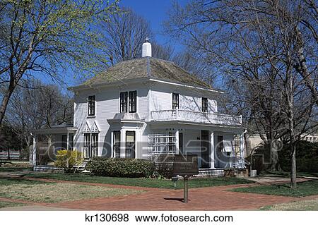 Stock Photo - Abilene Ks Childhood Home Of President Dwight Eisenhower . Fotosearch