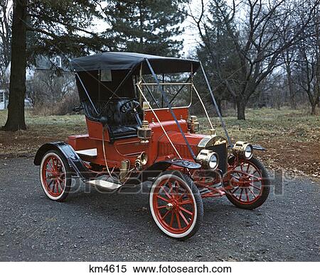 Antique Red Ford Model T Roadster Automobile View Large Photo Image Stock Photography - Antique Red Ford Model T Roadster Automobile. Fotosearch