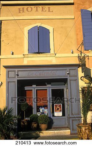Stock Image - Arles Bouches Du Rhone France Hotel Facade . Fotosearch