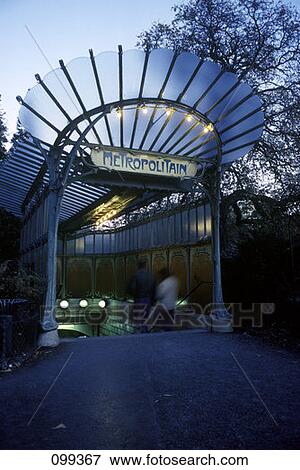 Art Deco Style Metro Station Metro Stop Dauphine Paris France View Large Photo Image Stock Photo - Art Deco Style Metro Station Metro Stop Dauphine Paris France . Fotosearch