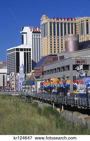 Atlantic City Nj Casinos And Hotels Along Boardwalk View Large Photo Image Stock Photo - Atlantic City Nj Casinos And Hotels Along Boardwalk . Fotosearch