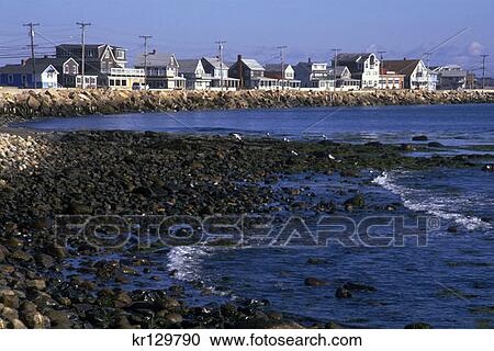 Stock Image - Bald Head Me Coastal View . Fotosearch