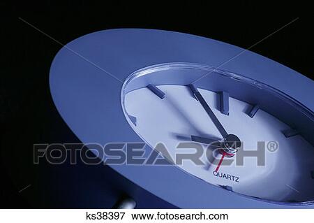 Blue Quartz Alarm Clock View Large Photo Image Stock Photo - Blue Quartz Alarm Clock. Fotosearch