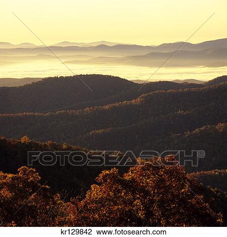 Blue Ridge Parkway Nc Scenic View Of Mountains From Pisgah Ledge In Autumn View Large Photo Image Stock Image - Blue Ridge Parkway Nc Scenic View Of Mountains From Pisgah Ledge In Autumn . Fotosearch